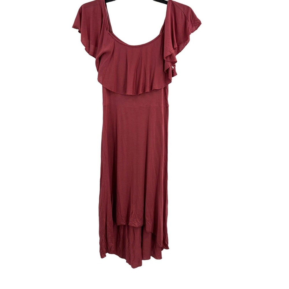 LAMade Dark Pink Flutter Sleeve Mini Dress Small New